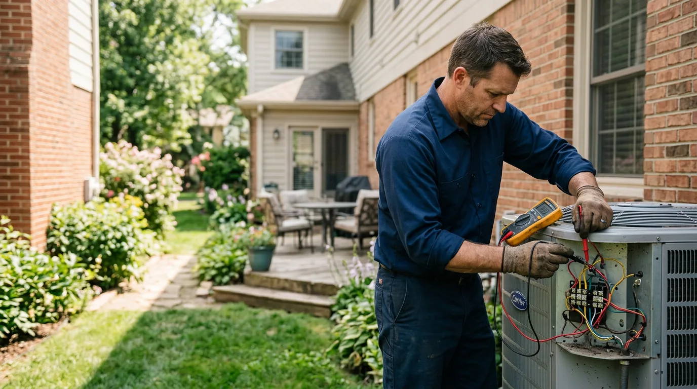 HVAC technician working near Emporia, KS
